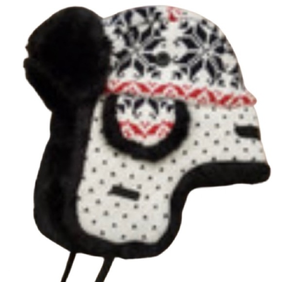 Barts Black and White Fluffy Winter Hat - Picture 1 of 6